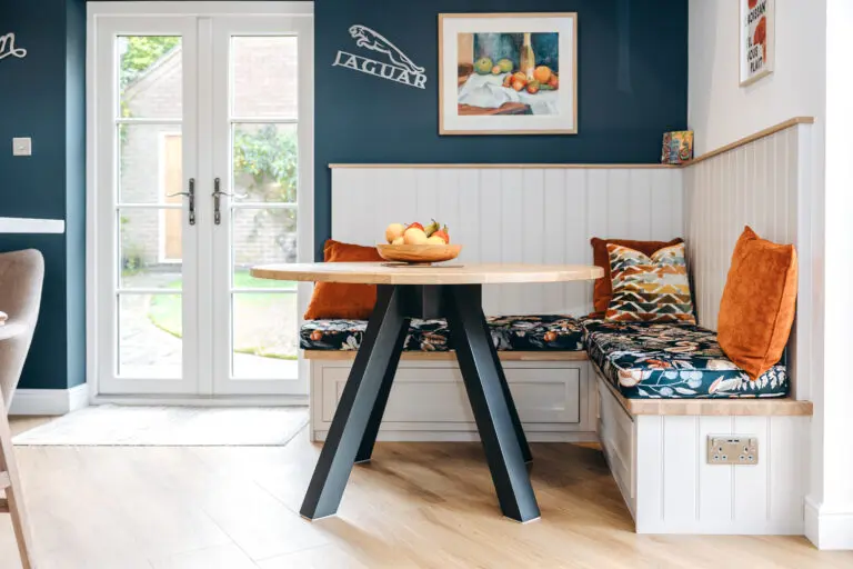 Breakfast Bar Seating In Handcrafted Kitchen