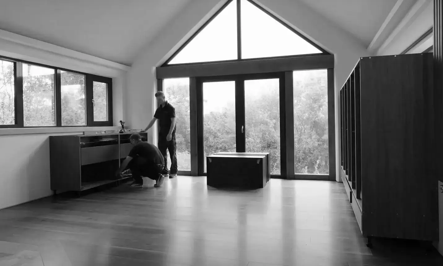 Expert Team Installing A Custom Joinery Project
