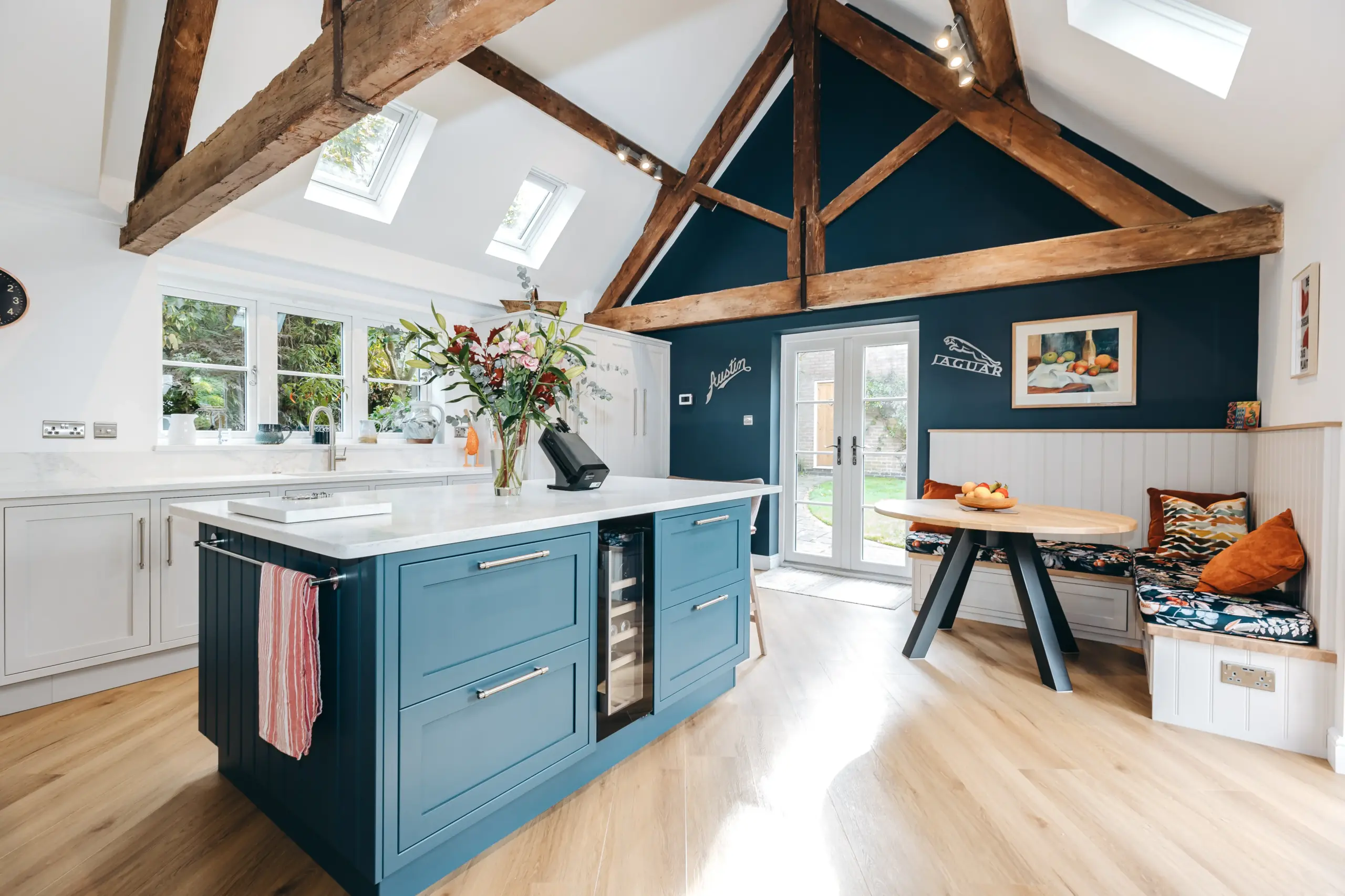 Framed Artisan Kitchen In Cornforth White
