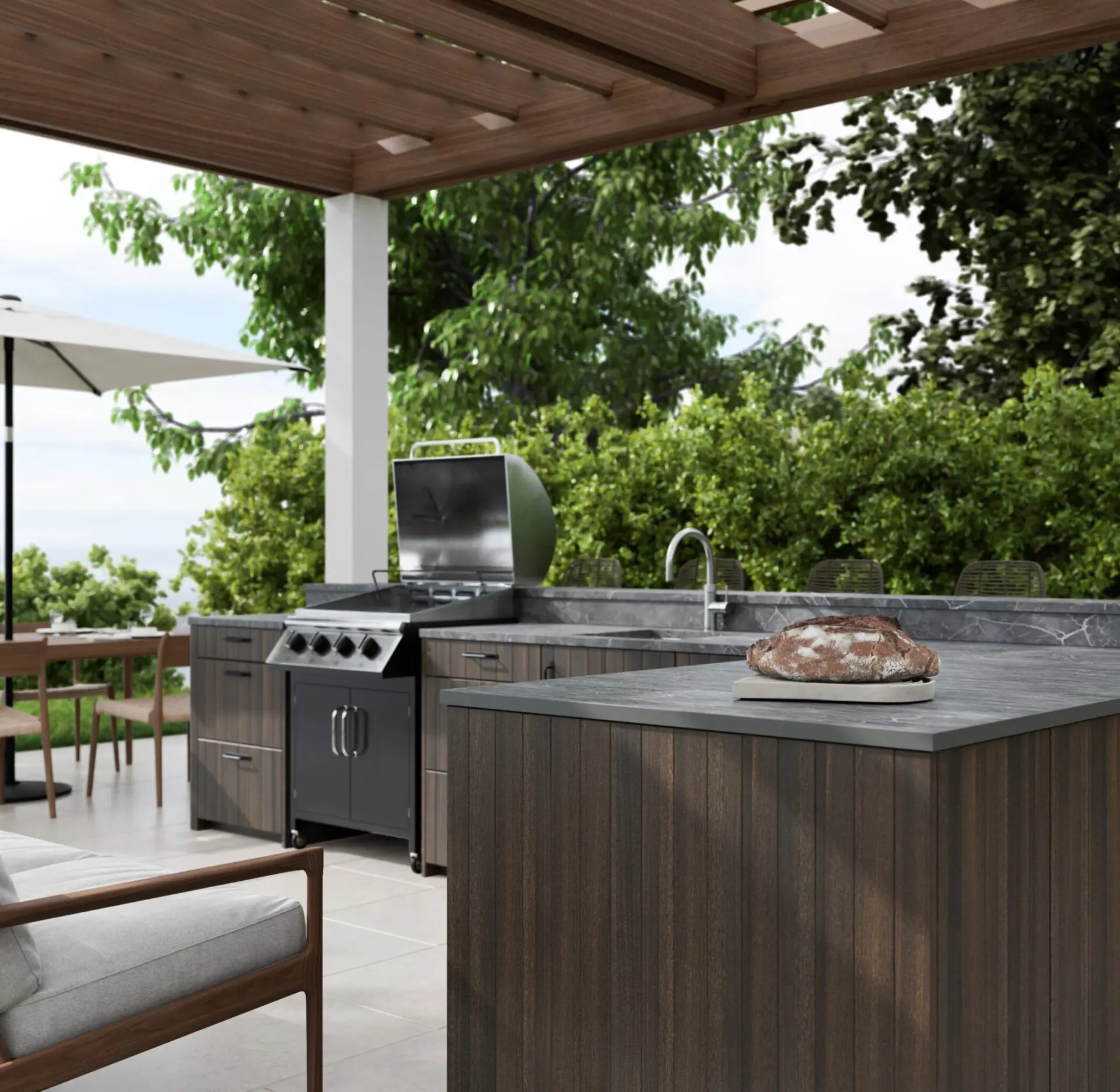 Handcrafted Weatherproof Cabinetry In Shropshire Garden