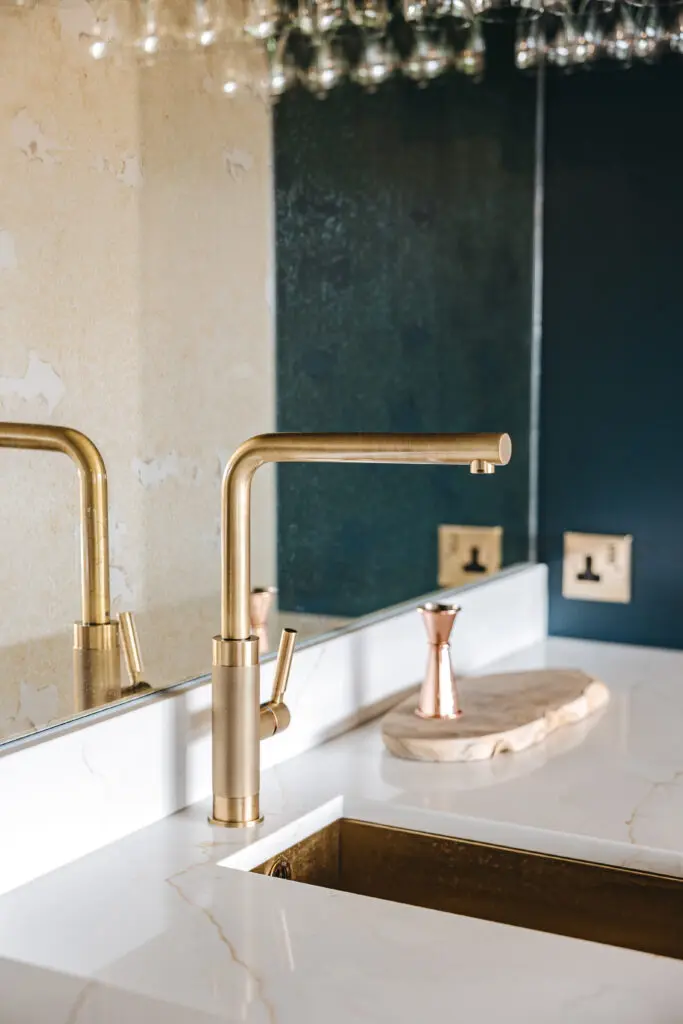 Kenton Jones Bespoke Bar With Brass Taps And Detailing