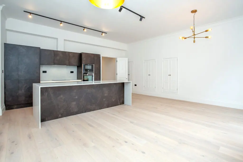 Modern Kitchen Interior With Sleek Cabinets And Contemporary Design