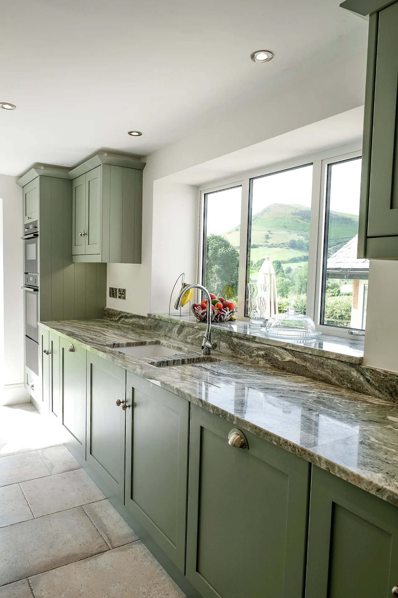 Premium bespoke kitchen with views of Cheshire