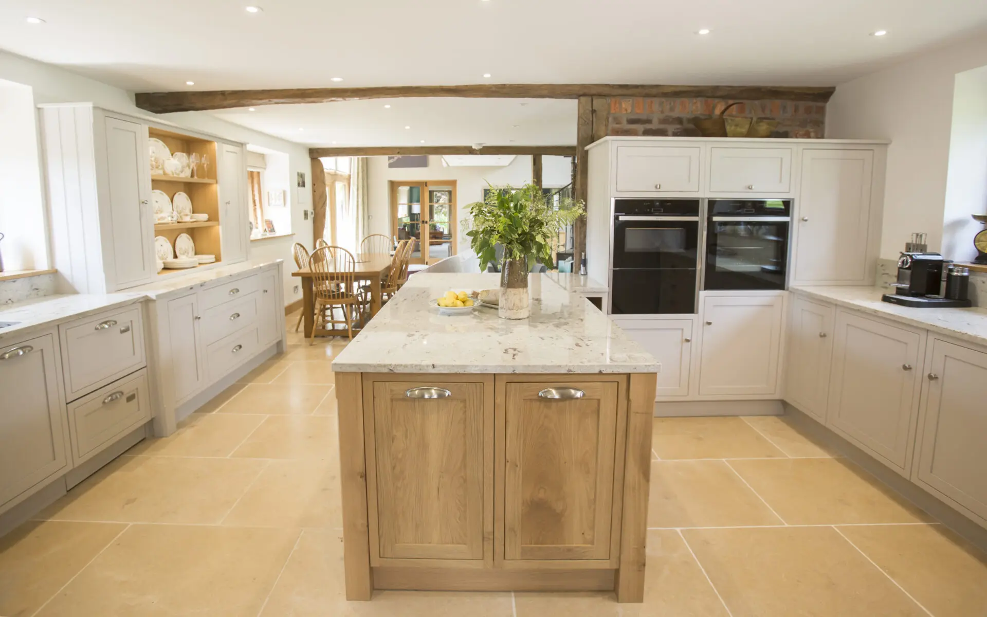 Bespoke shaker kitchen in natural oak built to last